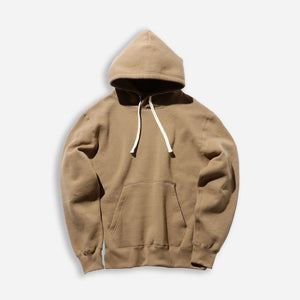 Beams+ - RAISED BACK PULLOVER HOODIE - KHAKI -  - Main Front View