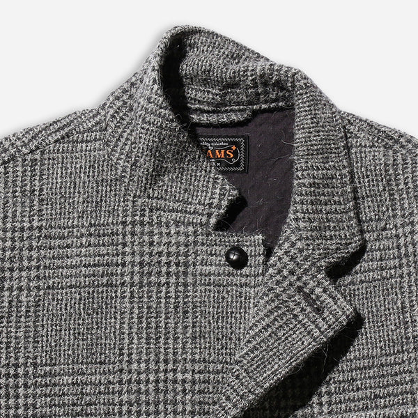 4B ALPACA TWEED JACKET - GLEN CHECK