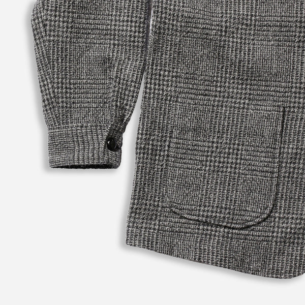 4B ALPACA TWEED JACKET - GLEN CHECK