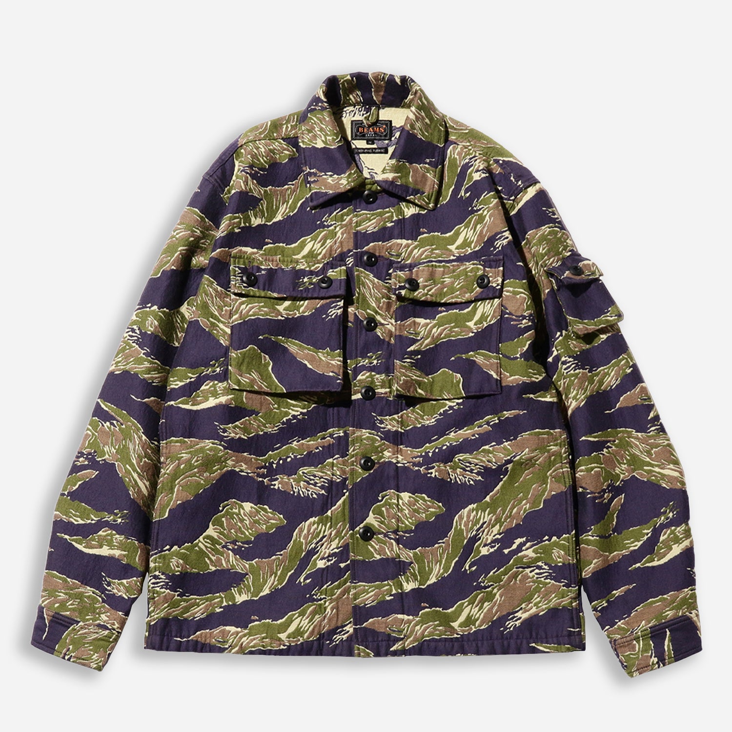 Beams+ MIL SHIRT JACKET - CAMO TIGER STRIPE - The Great Divide