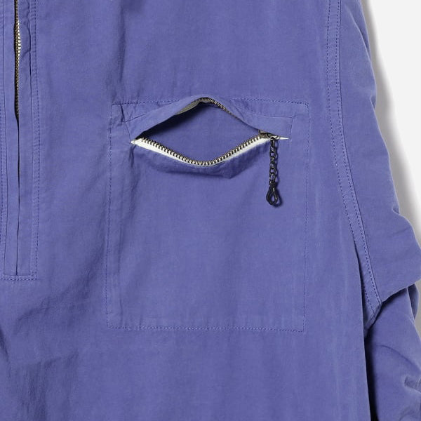 POP OVER GARMENT DYE ANORAK - BLUEBERRY