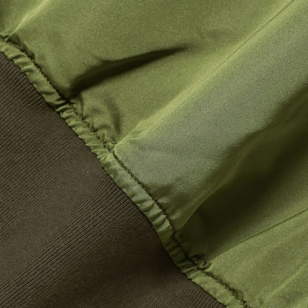 IRIDESCENT MIL FLIGHT JACKET - OLIVE