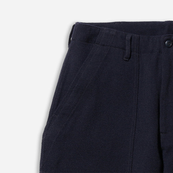 KERSEY WOOL UTILITY PANT - NAVY