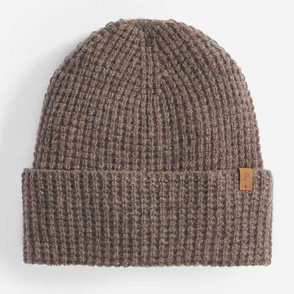 MERINO WOOL WATCH CAP - UMBER