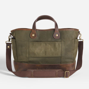 Pendleton - ODYSSEY WAXED CANVAS MESSENGER BAG - OLIVE -  - Alternative View 1