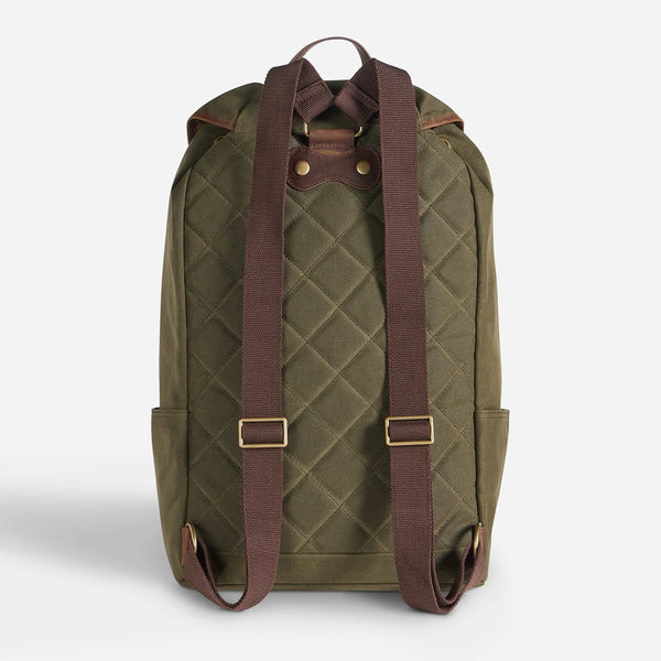 ODYSSEY WAXED CANVAS BACKPACK - OLIVE