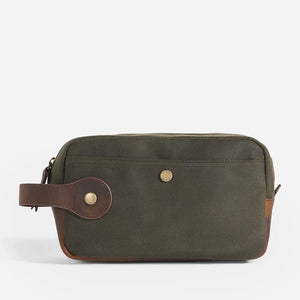 Pendleton - ODYSSEY WAXED CANVAS TRAVEL KIT - OLIVE -  - Main Front View