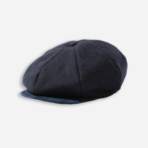 Beams+ - CASKET WOOL CAP - NAVY -  - Main Front View