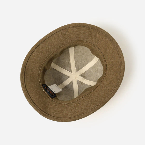 MIL DENIM JUNGLE HAT - BROWN