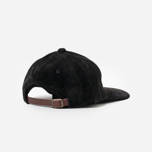 Beams+ - 6 PANEL SUEDE CAP - BLACK -  - Alternative View 1