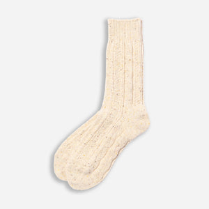 Beams+ - CABLE CRAZY SOCK - OFF WHITE -  - Main Front View