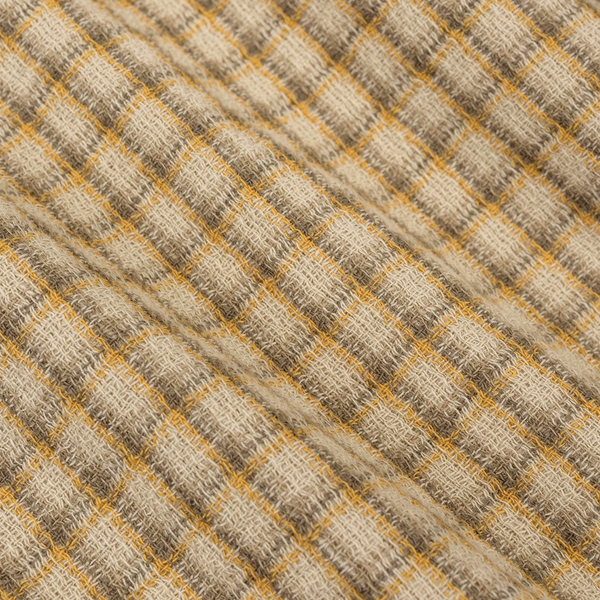 Beams Plus Open B.D Panama Plaid Double Face - Beige