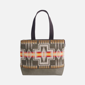 Pendleton - City Zip Tote Bag - Harding Olive -  - Main Front View
