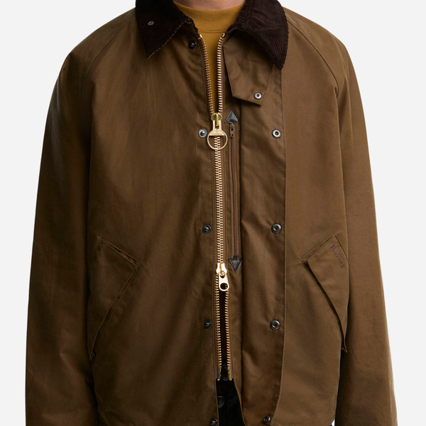 Barbour Transport Wax Jacket- Sand