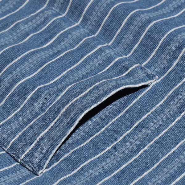 Beams Plus Pocket Tee Stripe - Indigo