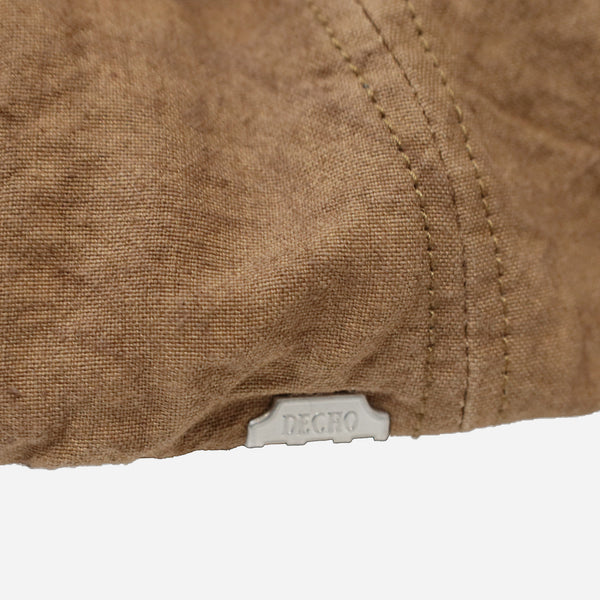 NATURAL DYE WASHI CANVAS CAP - KAKISHIBU BROWN