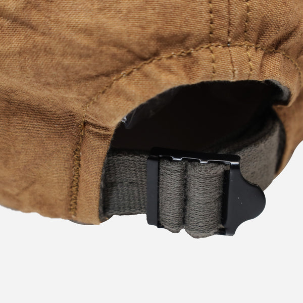 NATURAL DYE WASHI CANVAS CAP - KAKISHIBU BROWN