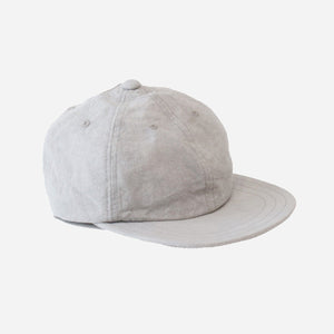 Decho - NATURAL DYE WASHI CANVAS CAP - SUMI WHITE -  - Main Front View