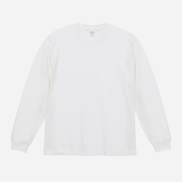 9.1 OZ RELAXED LONG SLEEVE T-SHIRT - WHITE
