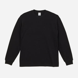 United Athle - 9.1 OZ RELAXED LONG SLEEVE T-SHIRT - BLACK -  - Main Front View