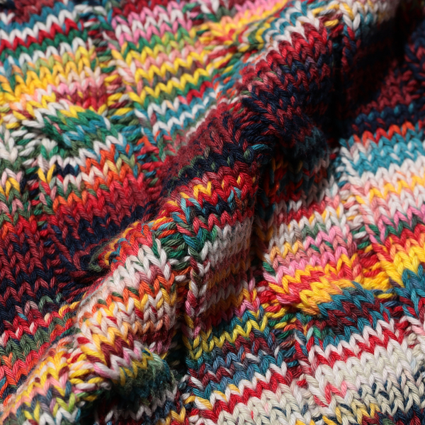 Cable Knit Vest Kasuri - Red