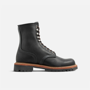 Red Wing - Red Wing 4501 8-Inch Logger Boots - Black Oil Slick -  - Main Front View