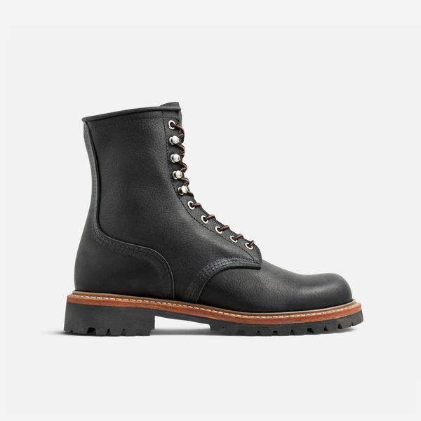 Red Wing 4501 8-Inch Logger Boots - Black Oil Slick