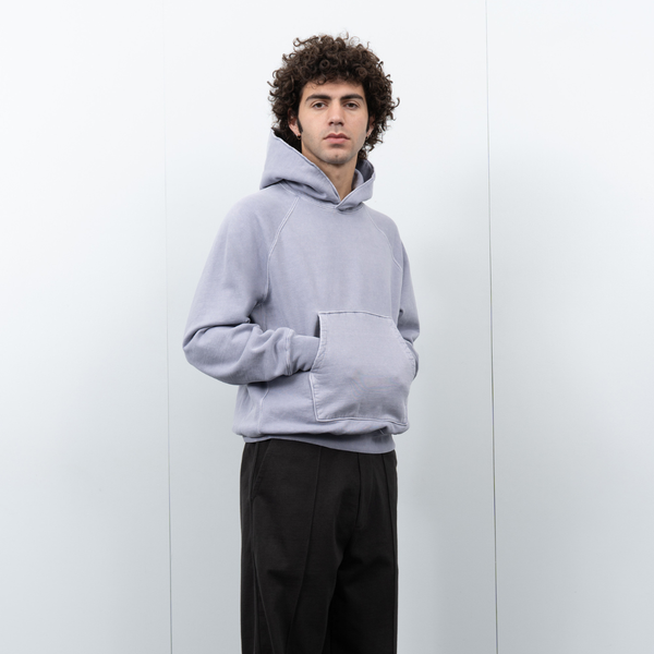 SUPER WEIGHTED HOODIE - LILAC GREY