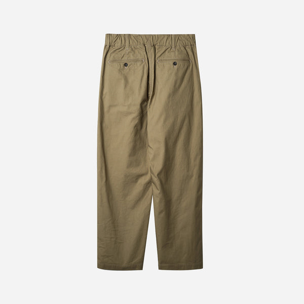 BOX PLEAT RELAXED PANT - KHAKI