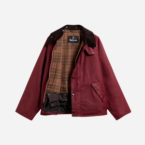Barbour - Barbour Transport Wax Jacket - Red -  - Main Front View