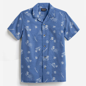 Pendleton - Aloha Shirt - Dune Rider Blue -  - Main Front View