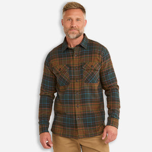 Pendleton - BURNSIDE SHIRT - OLIVE/BLUE/RUST PLAID -  - Alternative View 1