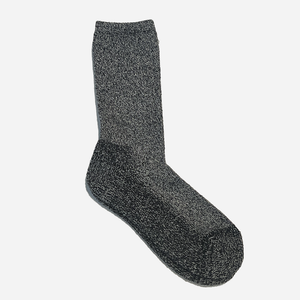 Pilgrim Surf + Supply - COTTON SILK SOCK - BLACK -  - Main Front View