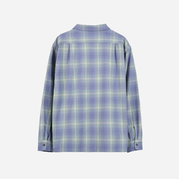 Pendleton Made For Japan Open Collar Shirt - Aqua/Mint