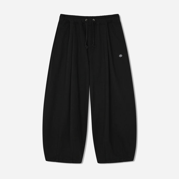 STEADY SWEAT BALLOON PANTS - BLACK