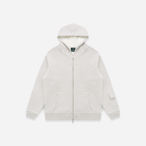 Knickerbocker - Knickerbocker Metro Waffle Hoodie - Oat Grey -  - Main Front View