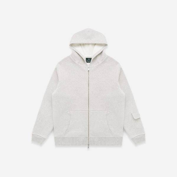 Knickerbocker Metro Waffle Hoodie - Oat Grey