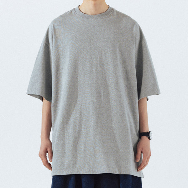 LAYERED ESSENTIAL LOGO T-SHIRT - GREY