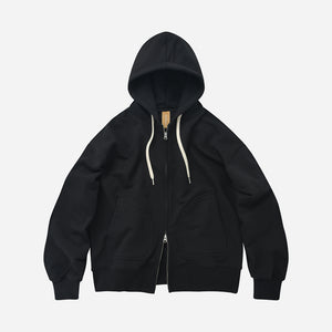 Frizmworks - OG HEAVYWEIGHT FULL ZIP HOODIE - BLACK -  - Main Front View