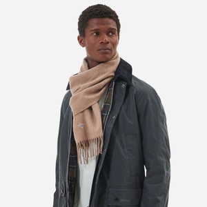 Barbour - Barbour Lambswool Scarf - Light Brown -  - Alternative View 1