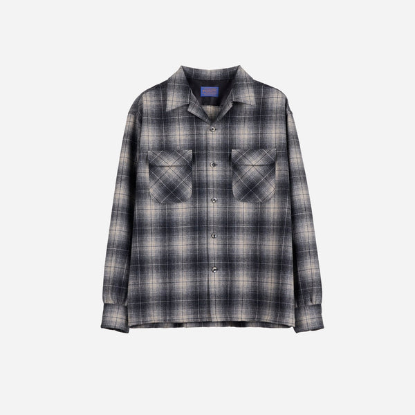 Pendleton Made for Japan Open Collar Shirt - Grey/Black