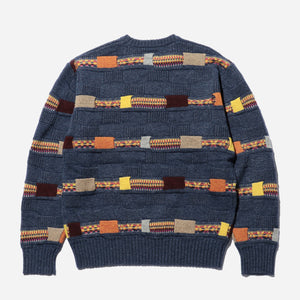 Beams+ - JACQUARD FAIR ISLE STRIPE JUMPER - GREY MULTI -  - Alternative View 1