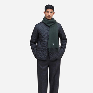 Barbour - Barbour Lambswool Scarf - Forest Green -  - Alternative View 1