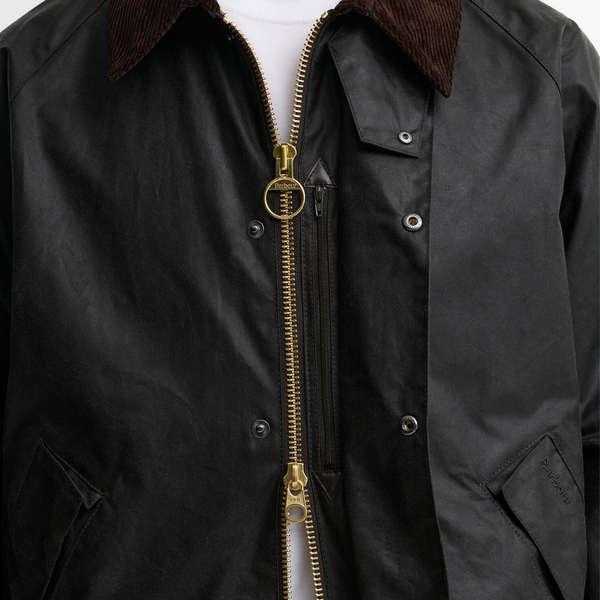 Barbour Transport Wax Jacket - Sage Olive