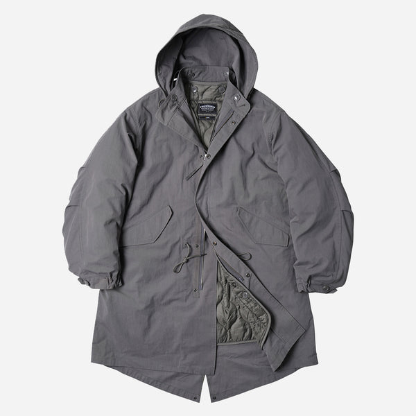 VINCENT M65 FISHTAIL COTTON 2 IN 1  PARKA AND LINER JACKET - GREY