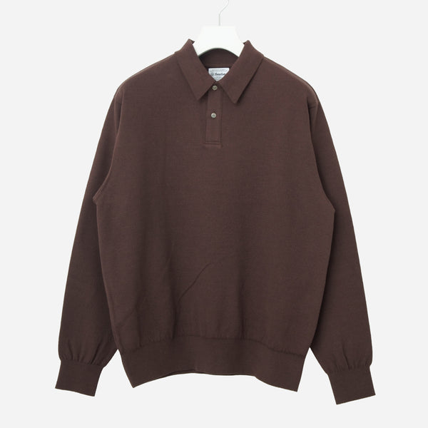 LIGHT WAVE COTTON POLO - BROWN