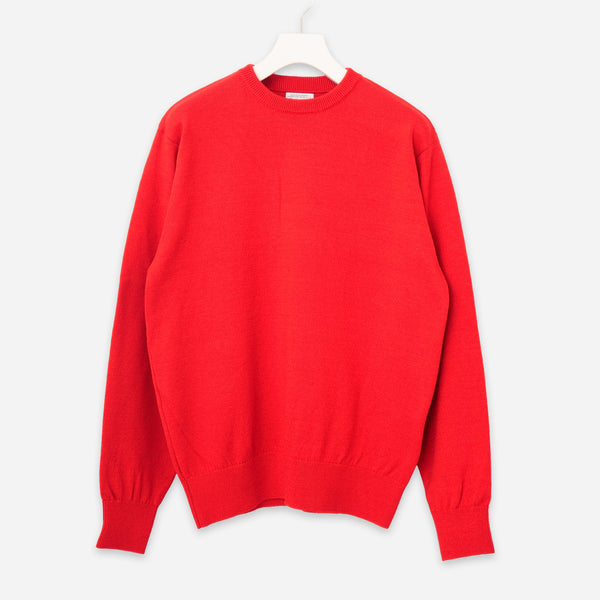 AMERICAN WOOL CREW KNIT - RED