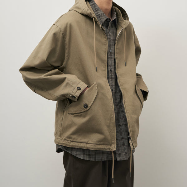 HILL CANVAS PARKA JACKET - SAND