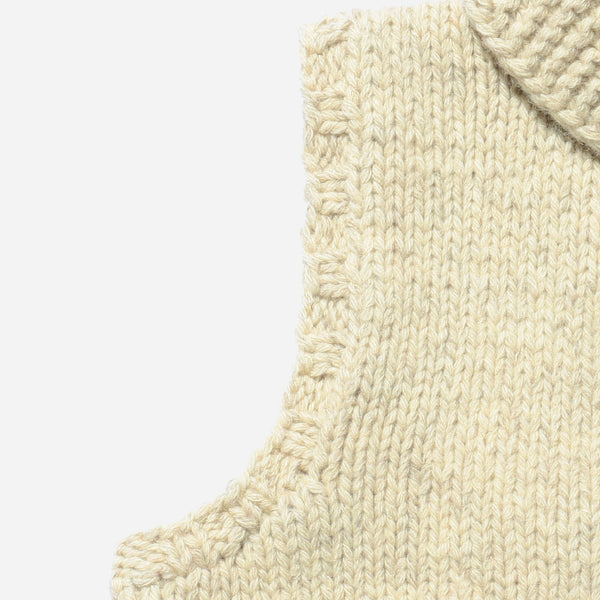 COWICHAN DUCK WOOL GILET - OATMEAL