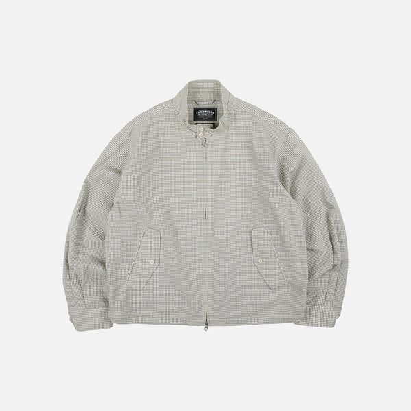 BUDDY CHECK HARRINGTON JACKET - SKY BLUE